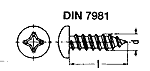 Linsenkopfschrauben Kreuzschlitz DIN7981